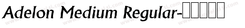 Adelon Medium Regular字体转换